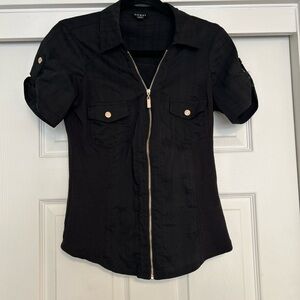 Guess Black Collared Shirt